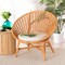 Bali & Pari Aerin Modern Bohemian Natural Rattan Accent Chair 243-13577-ZORO - alternate 5